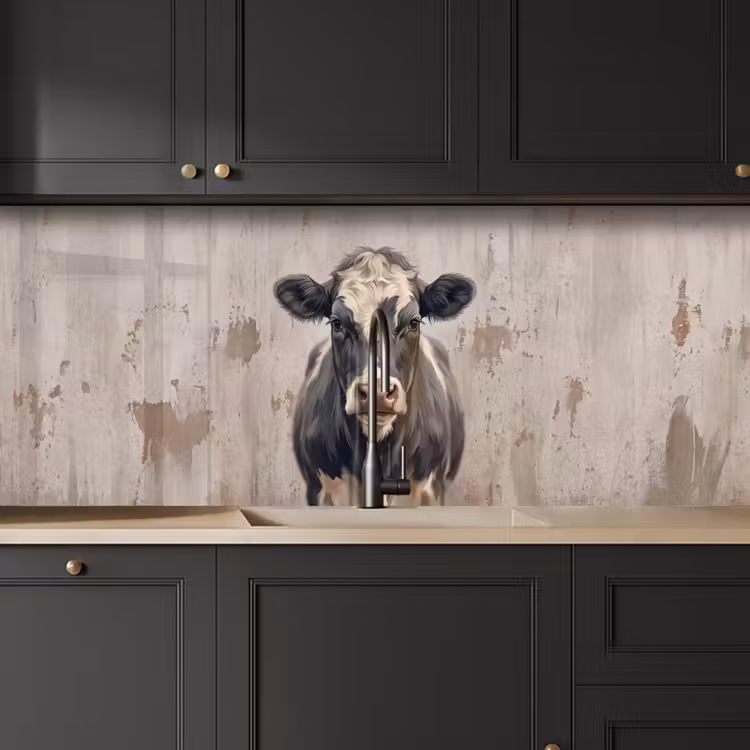 Kitchen splashback - Cow - Portrait - Animals - Modern — 6