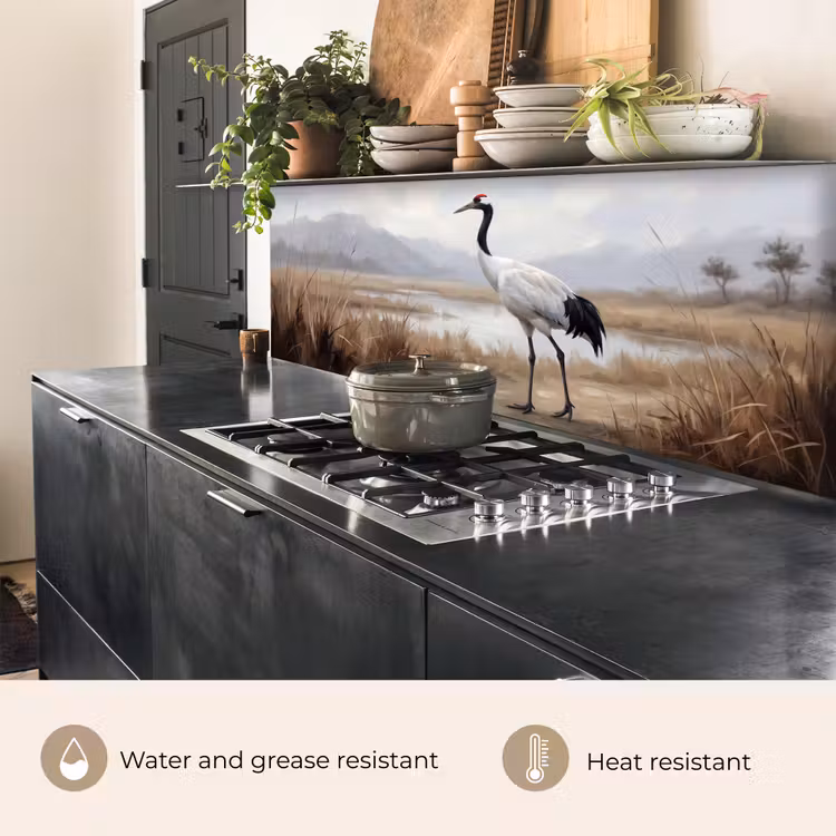 Kitchen splashback - Crane - Nature - Realistic — 5