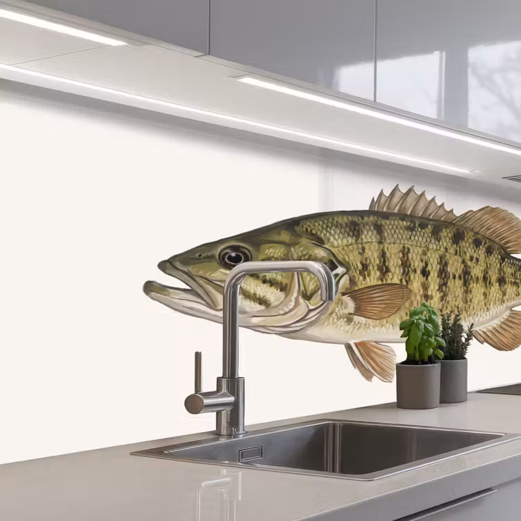 Kitchen splashback - Fish - Nature - Vintage — 2
