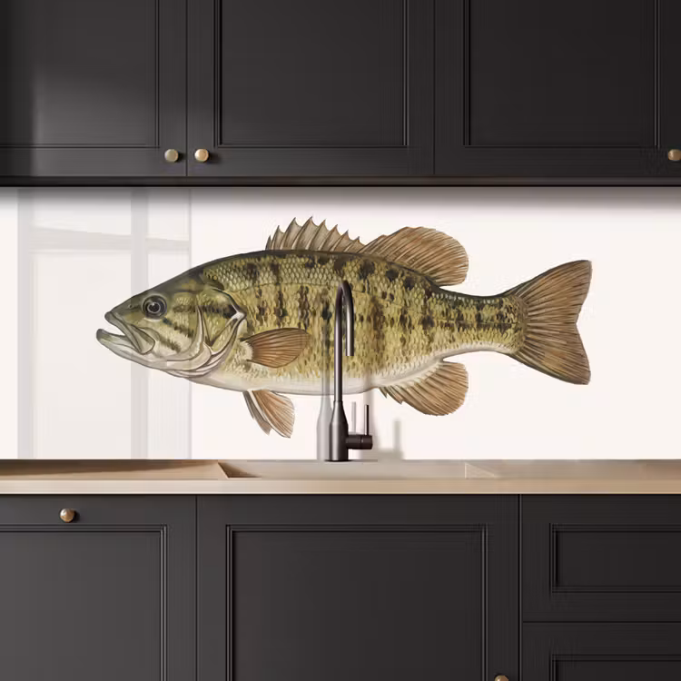 Kitchen splashback - Fish - Nature - Vintage — 6