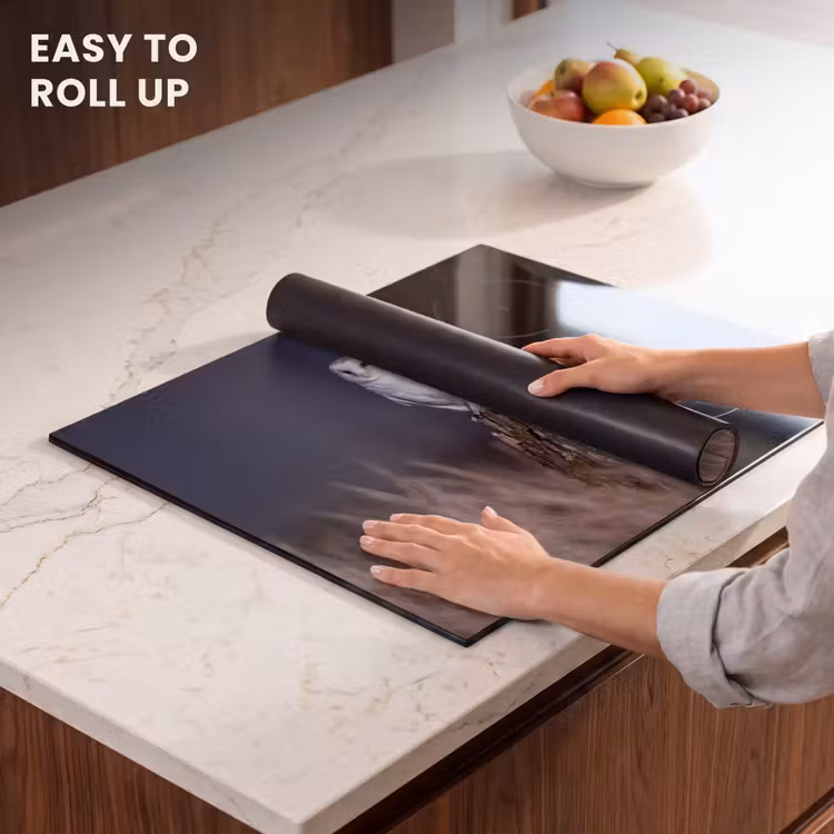 Induction hob cover - Barn owl - Moon - Night — 6