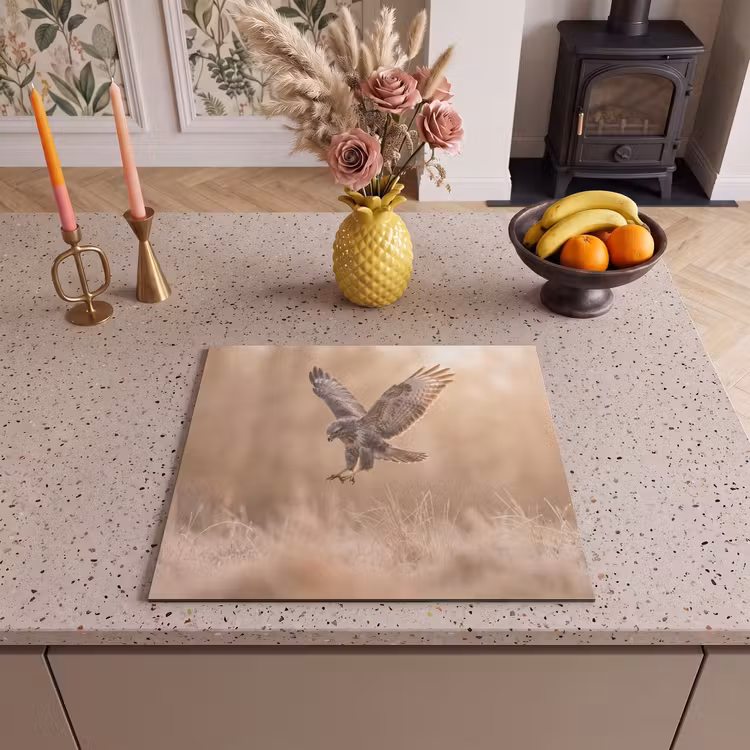 Induction hob cover - Buzzard - Bird of Prey - Nature - Brown — 3