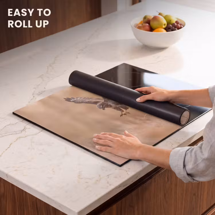 Induction hob cover - Buzzard - Bird of Prey - Nature - Brown — 6
