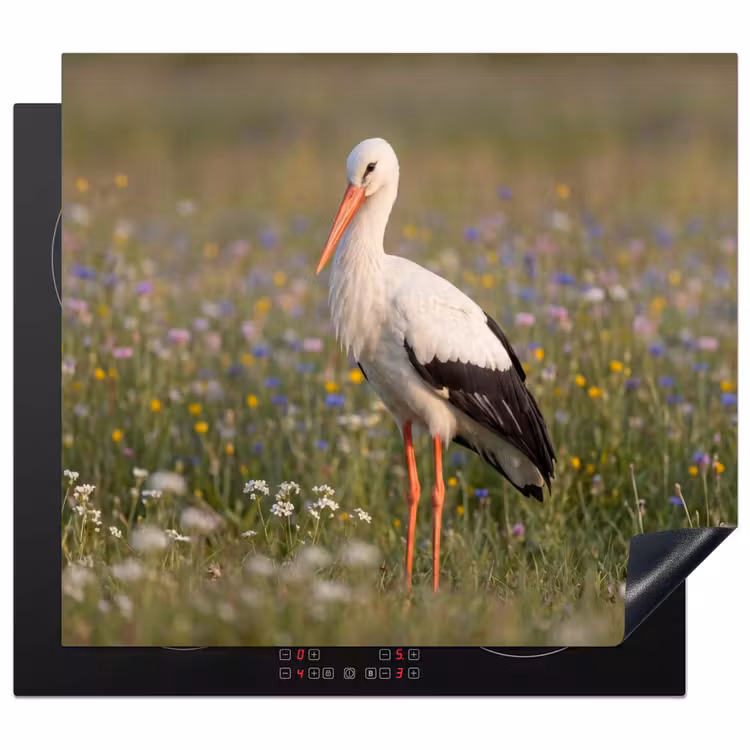 Induction hob cover - Ewe eagle - Flowers - Meadow - Colorful — 1