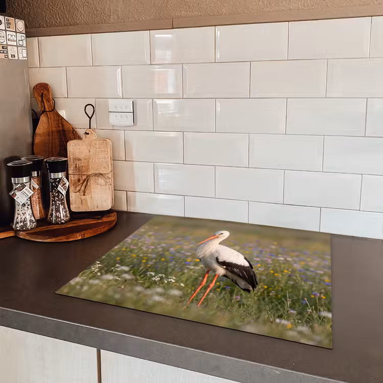 Induction hob cover - Ewe eagle - Flowers - Meadow - Colorful — 3