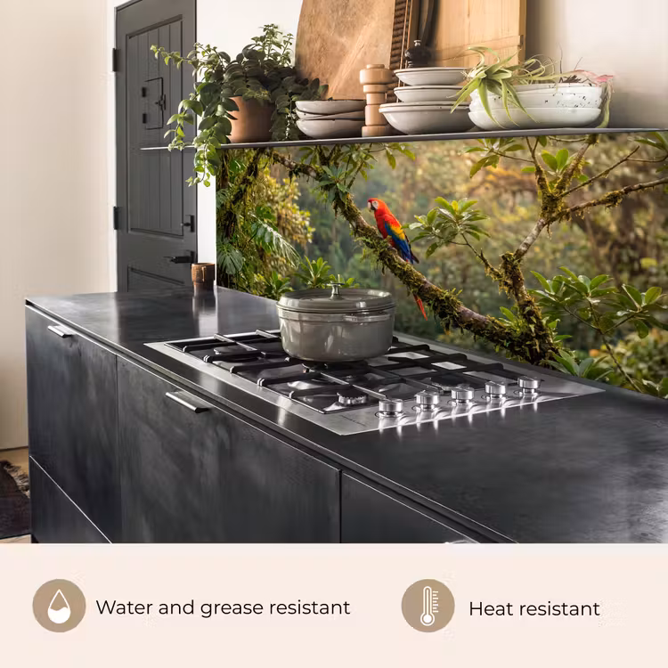 Kitchen splashback - Ara - Jungle - Red — 5