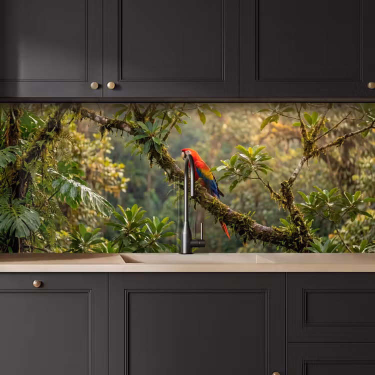 Kitchen splashback - Ara - Jungle - Red — 6