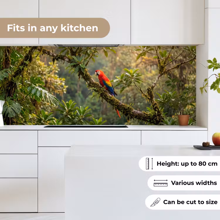 Kitchen splashback - Ara - Jungle - Red — 7