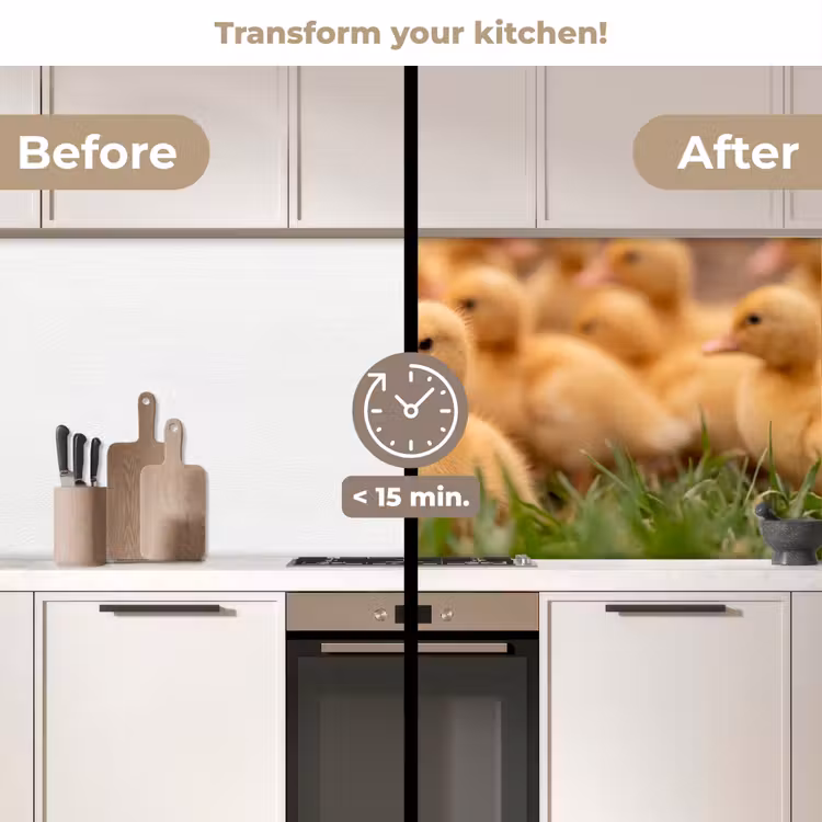 Kitchen splashback - Arrow - Duck - Nature - Yellow — 3