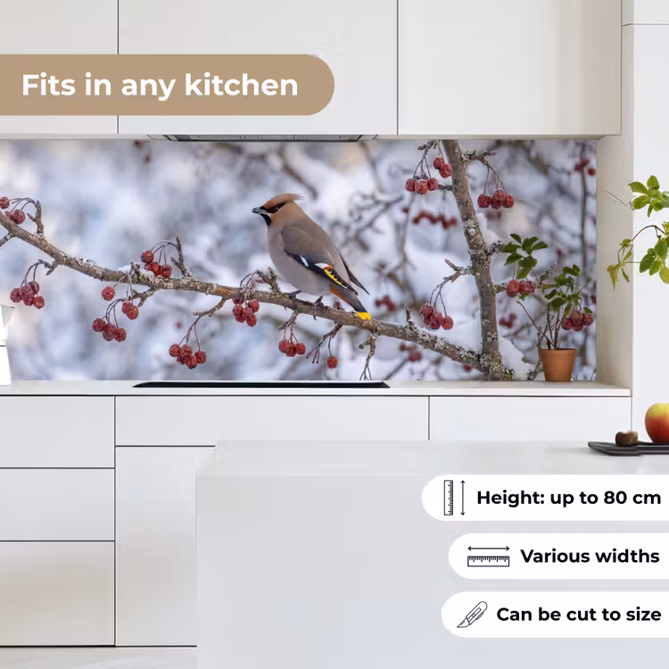 Kitchen splashback - Dormouse - Berries - Winter - Nature — 7