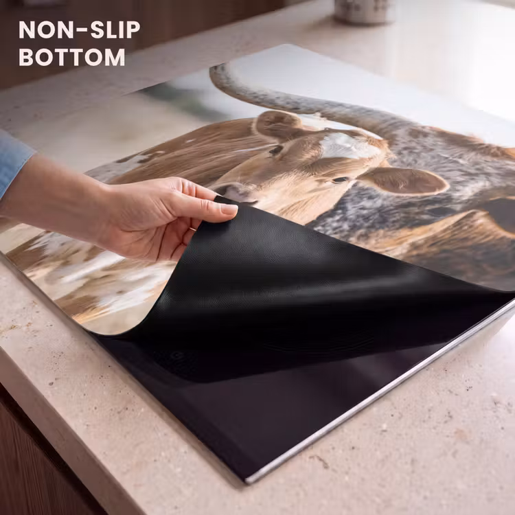 Induction hob cover - Texas Longhorn - Calf - Pasture - Animals — 5