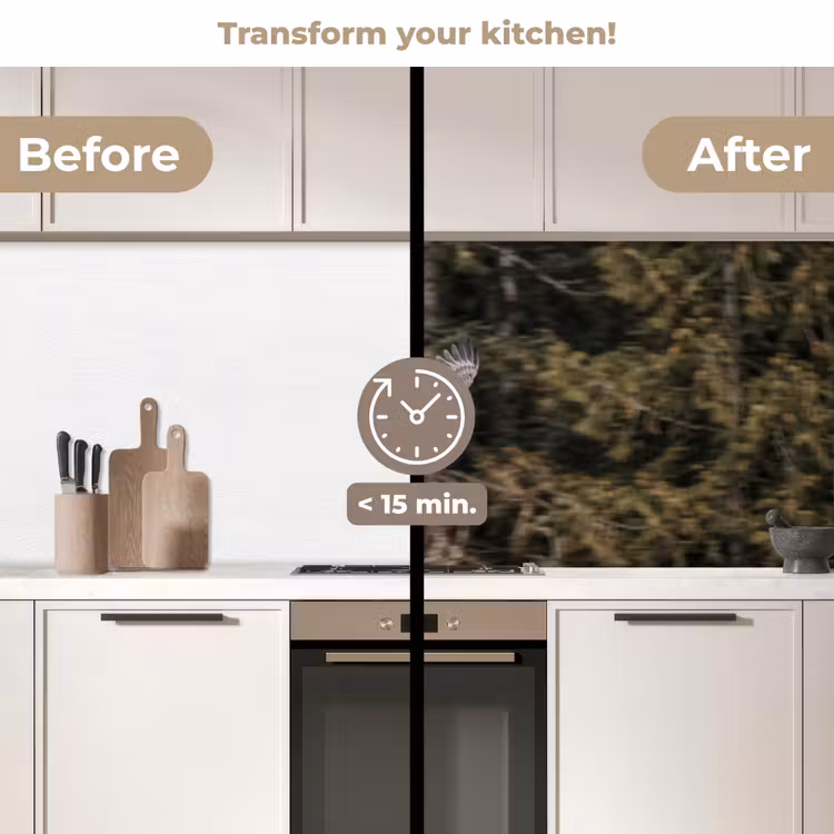 Kitchen splashback - Bald eagle - Flying - Forest - Nature — 3
