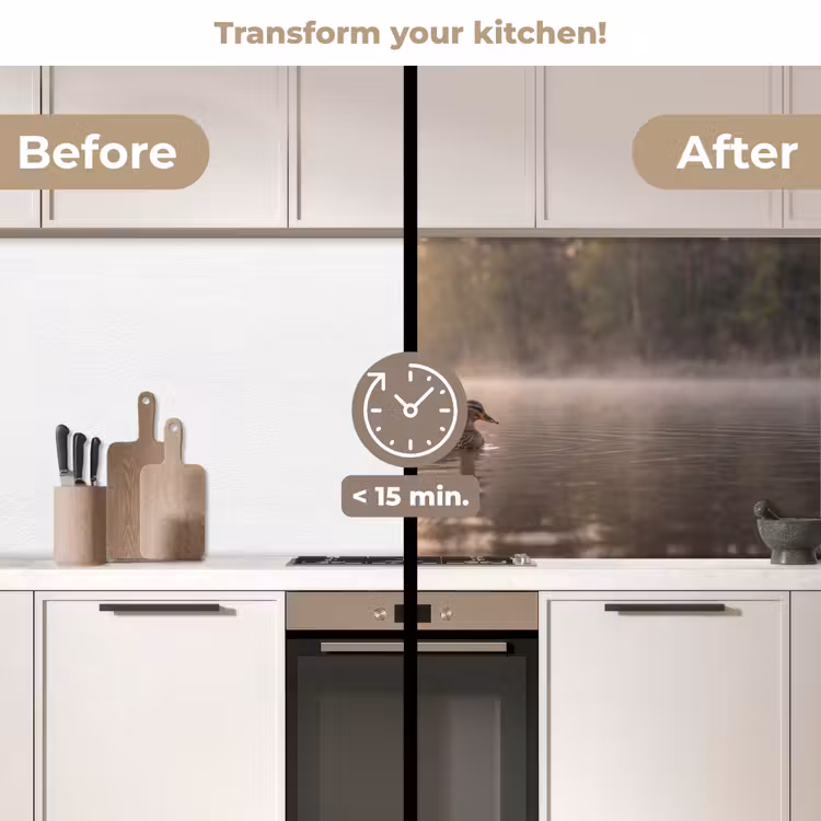 Kitchen splashback - Ducks - Water - Fog - Nature — 3