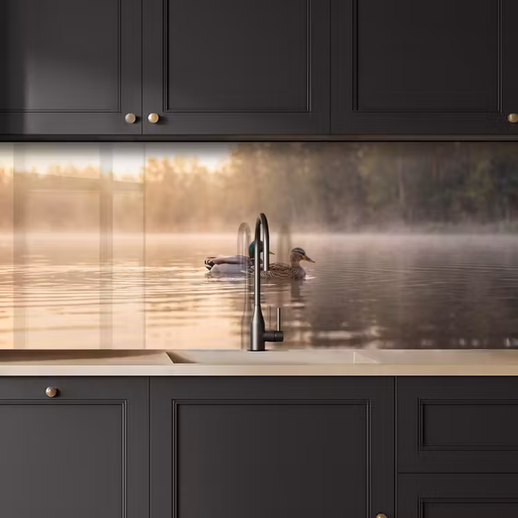 Kitchen splashback - Ducks - Water - Fog - Nature — 6