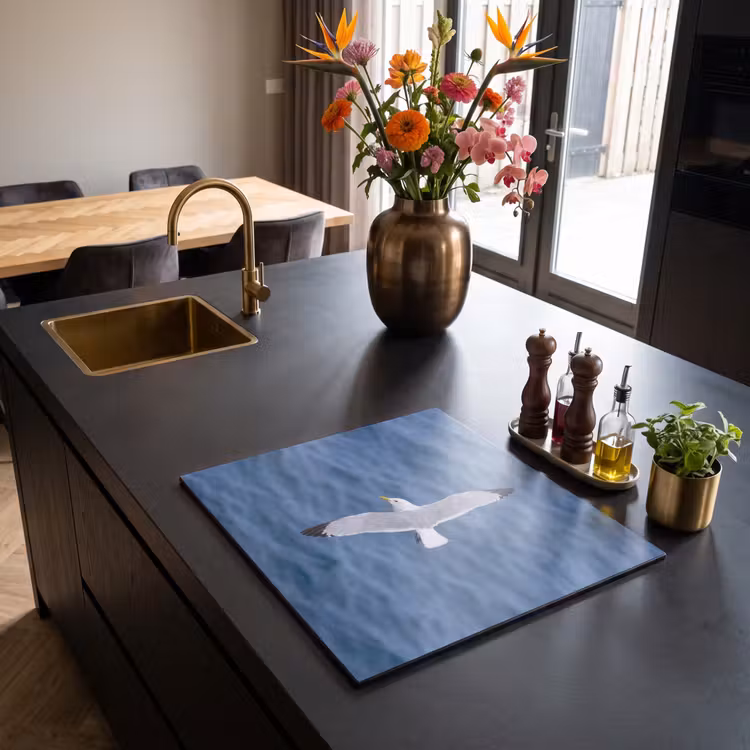 Induction hob cover - Seagull - Ocean - Blue — 2