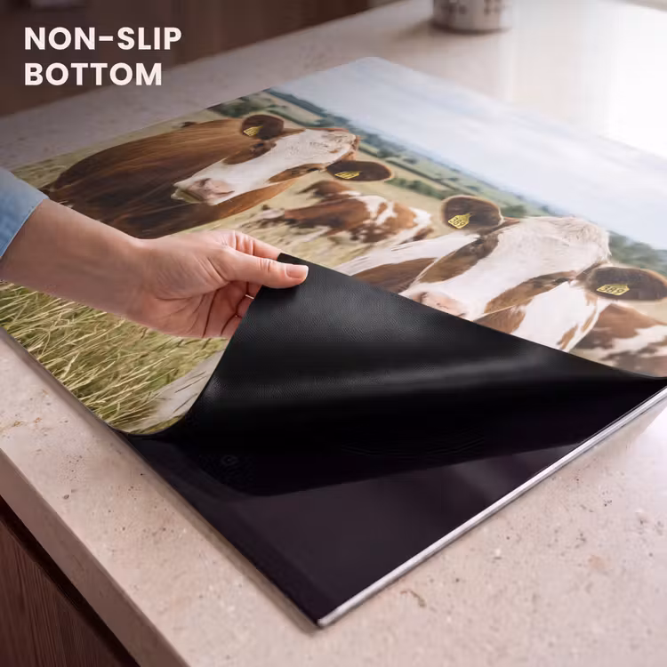 Induction hob cover - Cows - Portrait - Meadow - Farm - Curious — 5