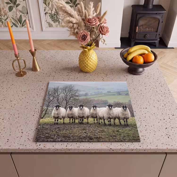 Induction hob cover - Sheep - Row - Pasture - Animals - Countryside — 3