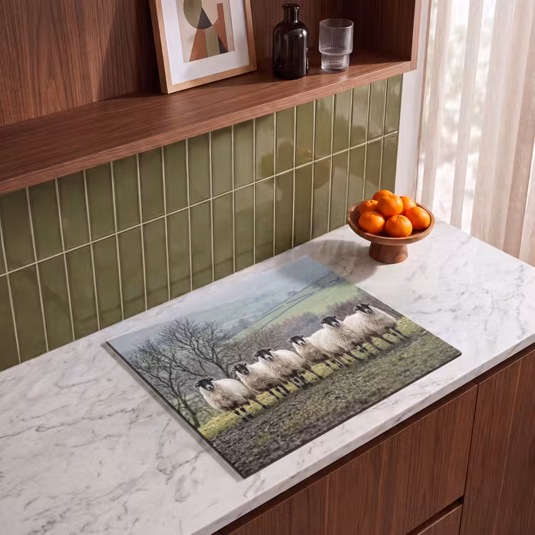 Induction hob cover - Sheep - Row - Pasture - Animals - Countryside — 4