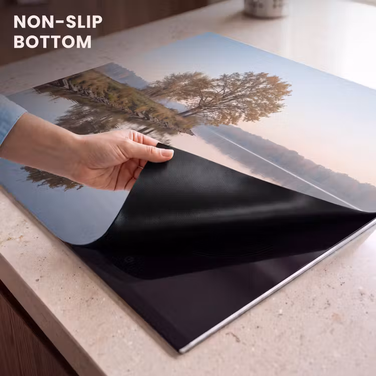 Induction hob cover - Trees - Reflection - Water - Sunrise - Serene — 5