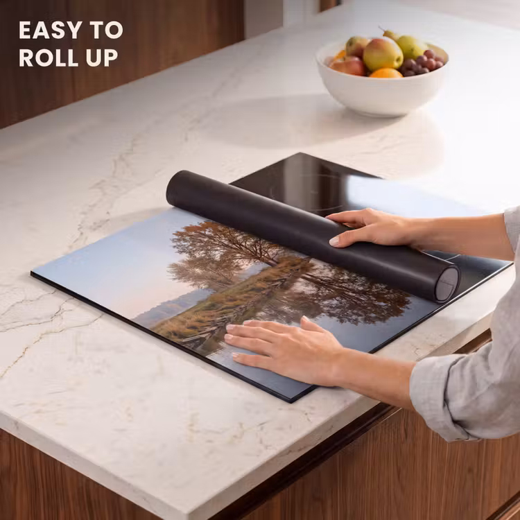 Induction hob cover - Trees - Reflection - Water - Sunrise - Serene — 6