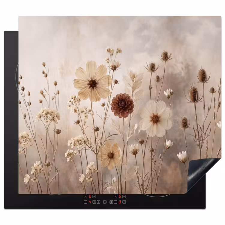 Induction hob cover - Wildflowers - Botanical - Vintage - Nature - Rustic — 1