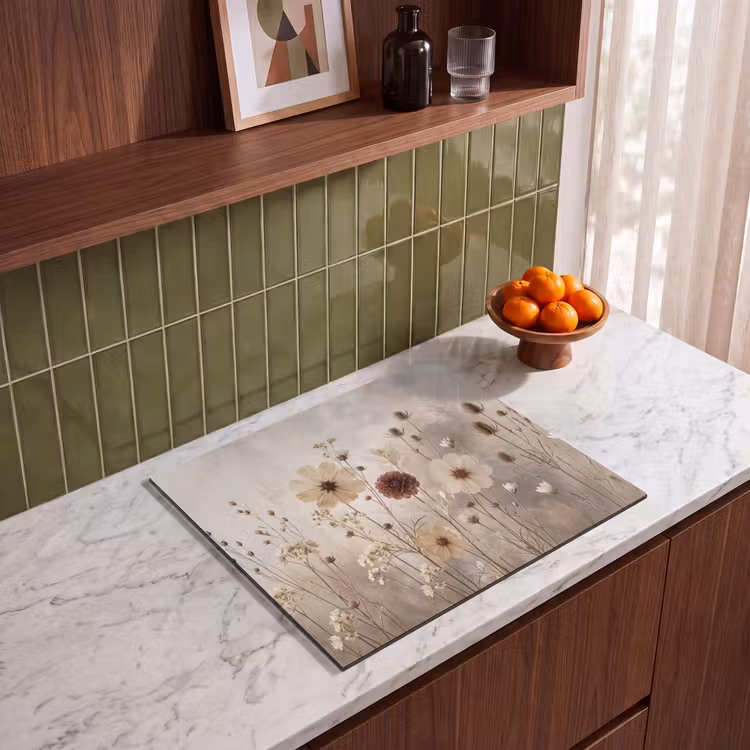 Induction hob cover - Wildflowers - Botanical - Vintage - Nature - Rustic — 4
