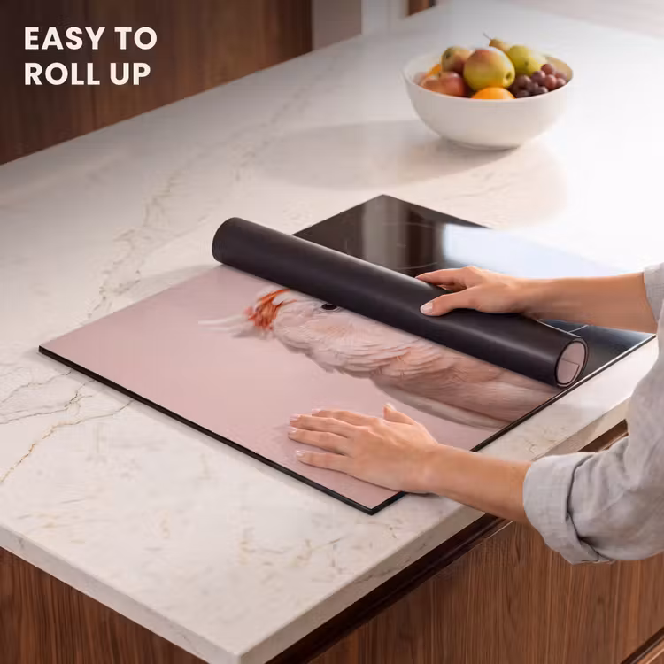Induction hob cover - Cockatoo - Portrait - Pink — 6