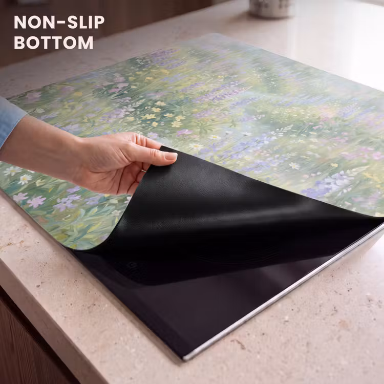 Induction hob cover - Field of flowers - Hills - Colorful — 5