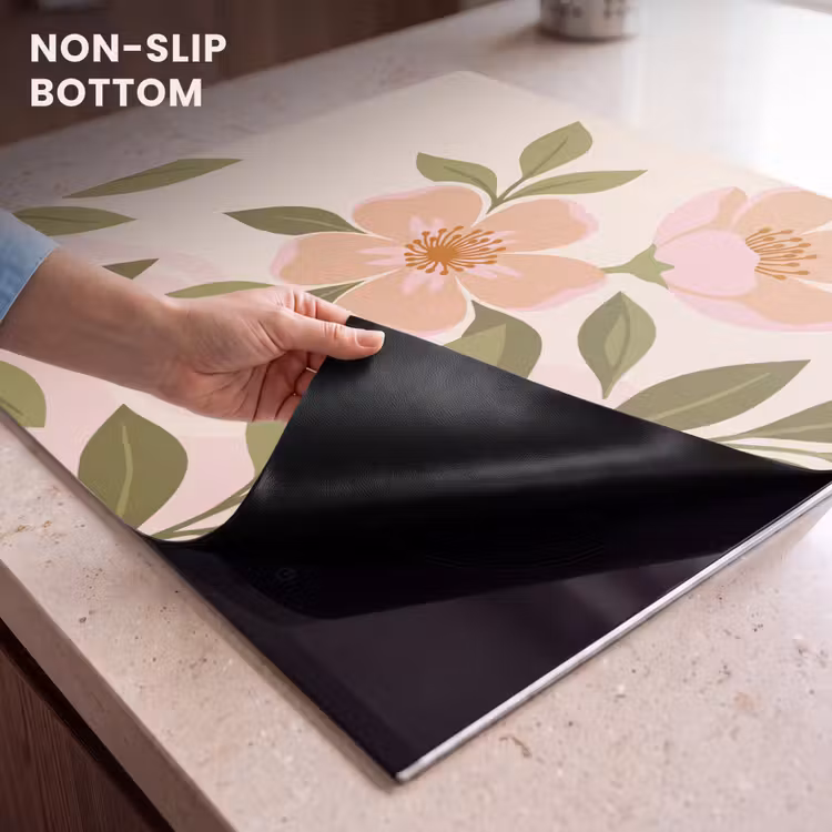 Induction hob cover - Graphic - Flowers - Pink — 5