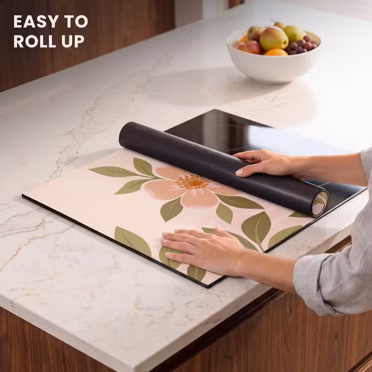 Induction hob cover - Graphic - Flowers - Pink — 6