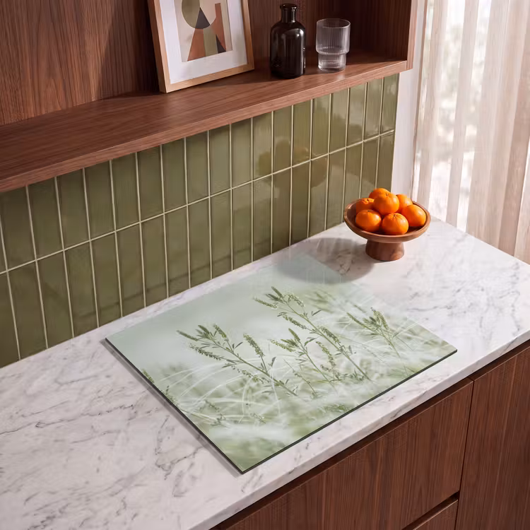 Induction hob cover - Grasses - Minimalist - Green — 4