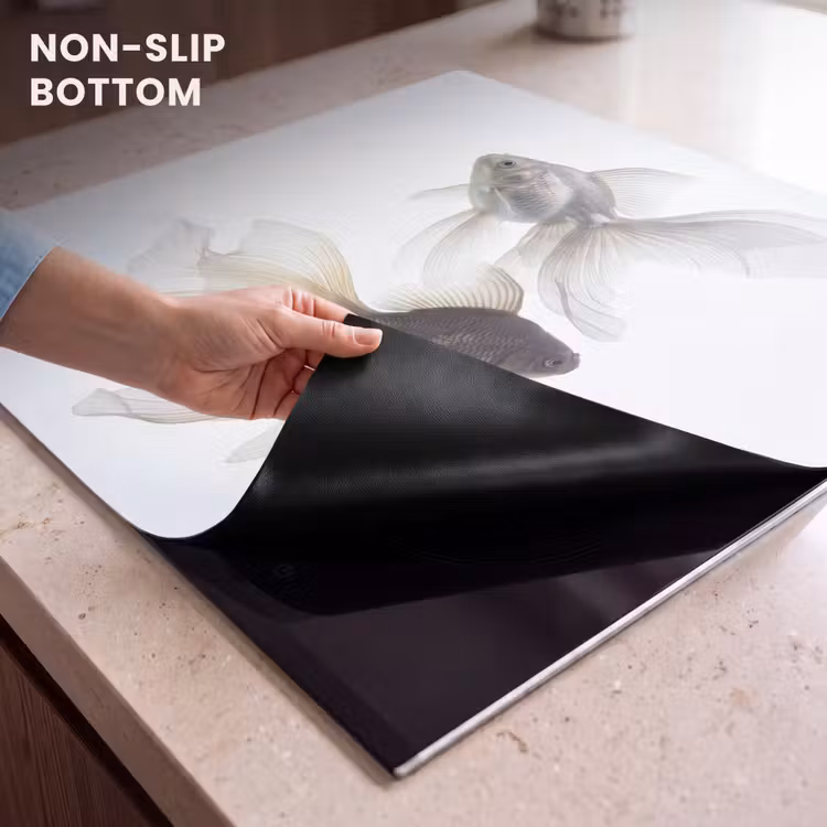 Induction hob cover - Goldfish - Modern - White — 5