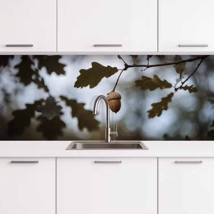 Kitchen splashback - Acorn - Oak leaf - Forest - Autumn - Nature — 4