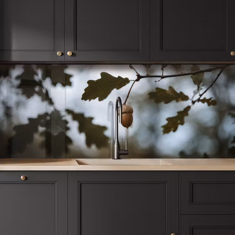 Kitchen splashback - Acorn - Oak leaf - Forest - Autumn - Nature — 6