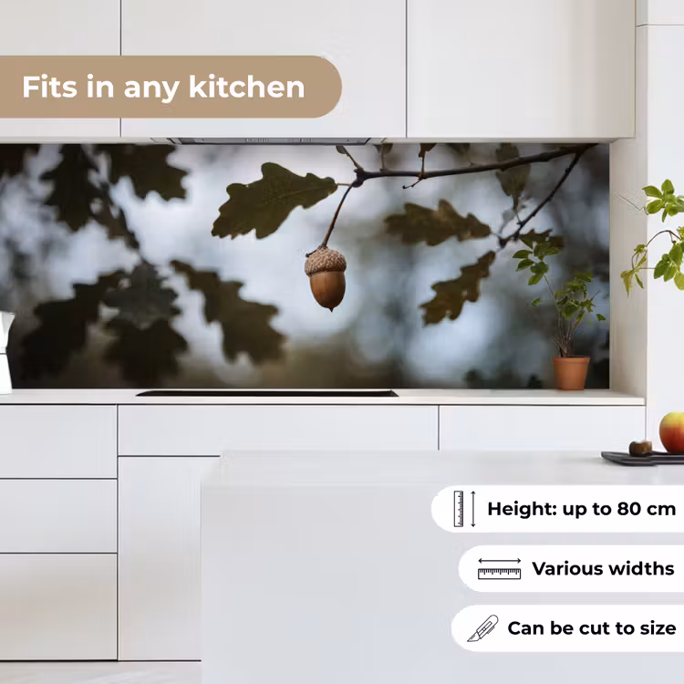 Kitchen splashback - Acorn - Oak leaf - Forest - Autumn - Nature — 7