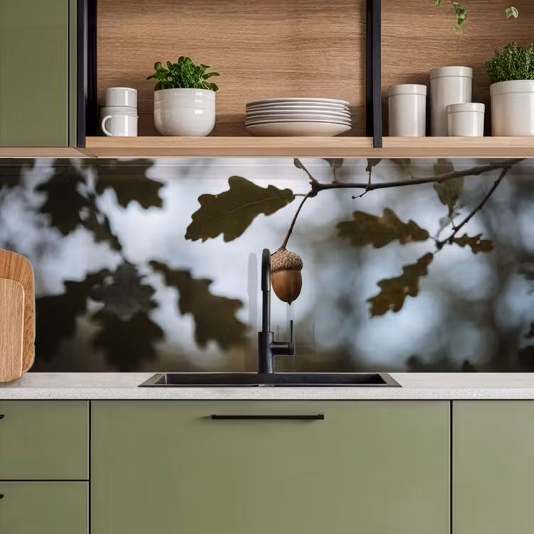 Kitchen splashback - Acorn - Oak leaf - Forest - Autumn - Nature — 8