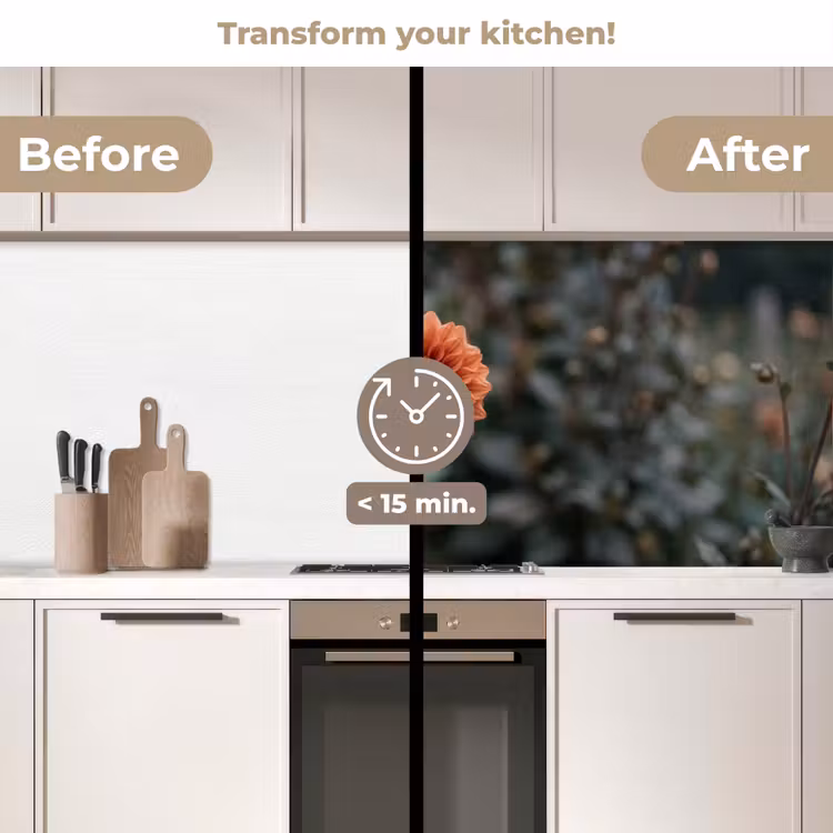 Kitchen splashback - Dahlia - Flower - Nature - Atmospheric — 3