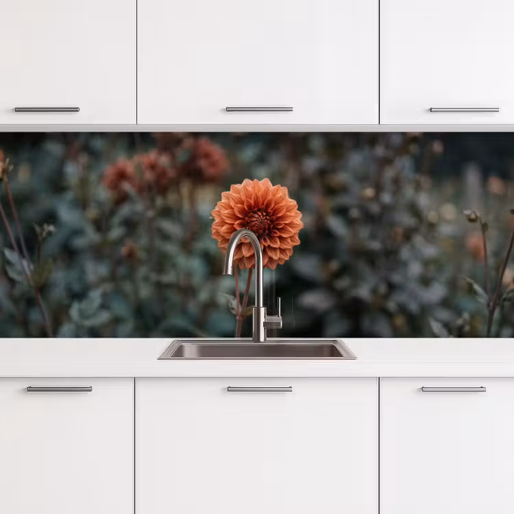 Kitchen splashback - Dahlia - Flower - Nature - Atmospheric — 4