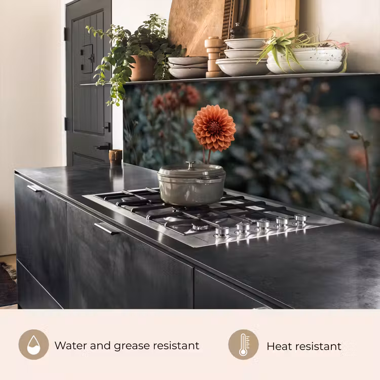Kitchen splashback - Dahlia - Flower - Nature - Atmospheric — 5