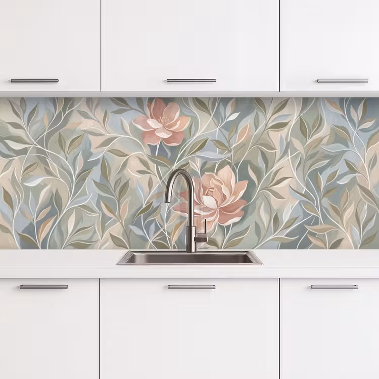 Kitchen splashback - Elegant - Romantic - Pink — 4