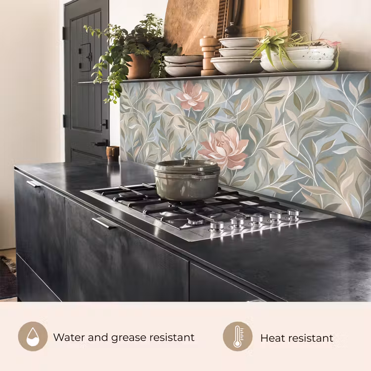 Kitchen splashback - Elegant - Romantic - Pink — 5