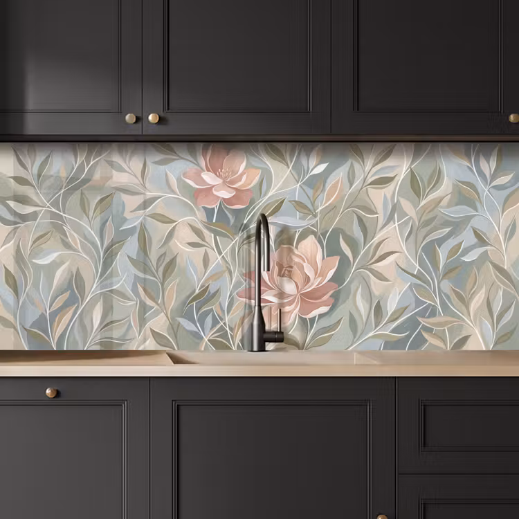 Kitchen splashback - Elegant - Romantic - Pink — 6