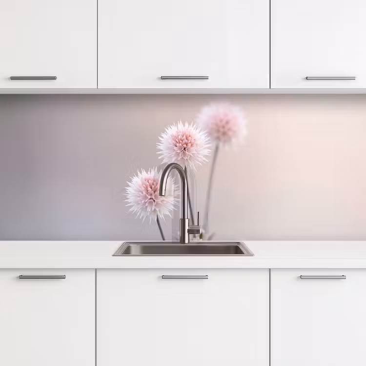 Kitchen splashback - Flowers - Bulbs - Pink — 4