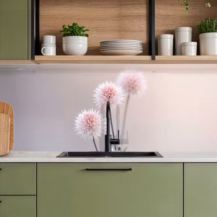 Kitchen splashback - Flowers - Bulbs - Pink — 8