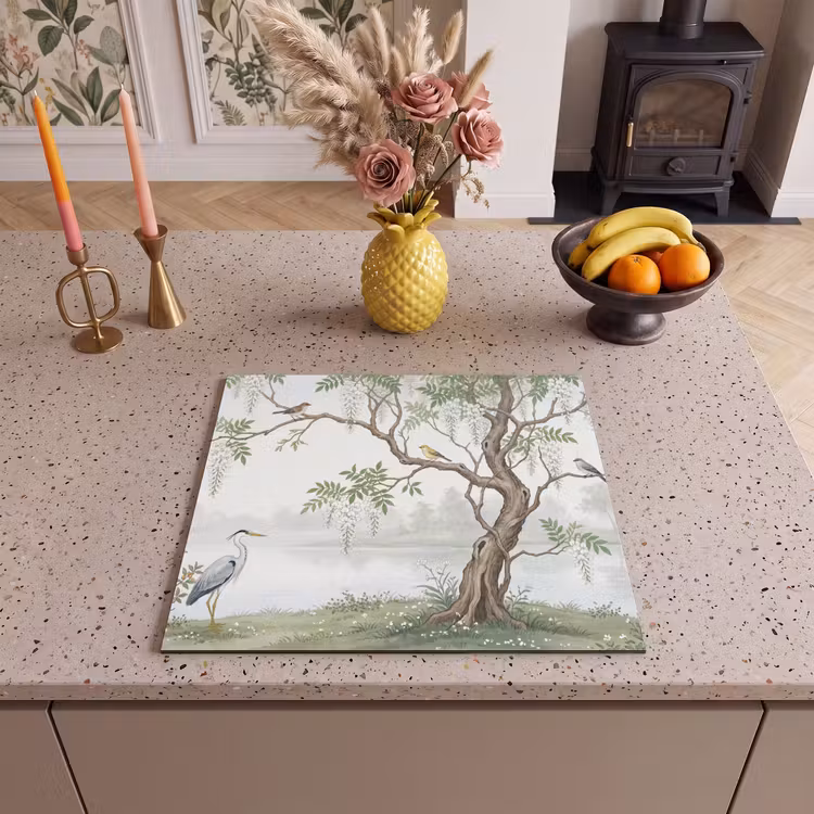 Induction hob cover - Heron - Landscape - Green — 3