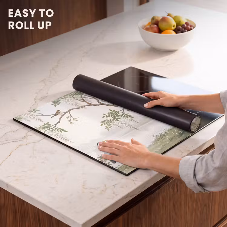 Induction hob cover - Heron - Landscape - Green — 6