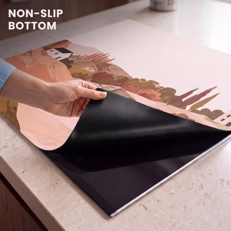 Induction hob cover - Hill landscape - Graphic - Terracotta — 5
