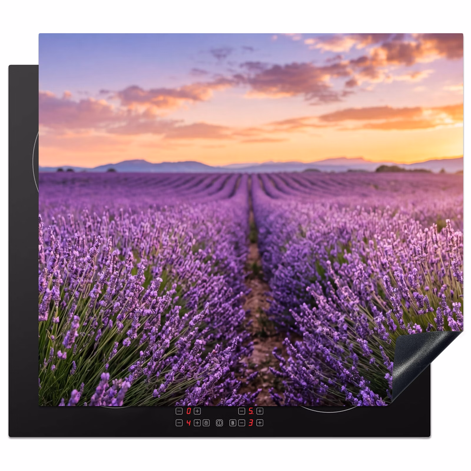 Induction hob cover - Lavender - Field - Nature - Purple — 1