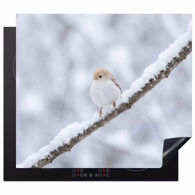 Induction hob cover - Bird - Snow - Branch - Winter - Soft — 1