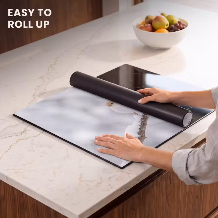 Induction hob cover - Bird - Snow - Branch - Winter - Soft — 6